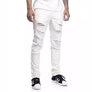 Rogue Cotton Ninth Hall Distressed Denim Jeans